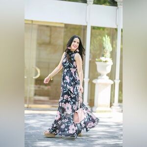 Eliza J Floral Maxi Dress size 2